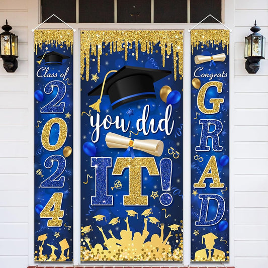2023 Graduation Banner Set Blue