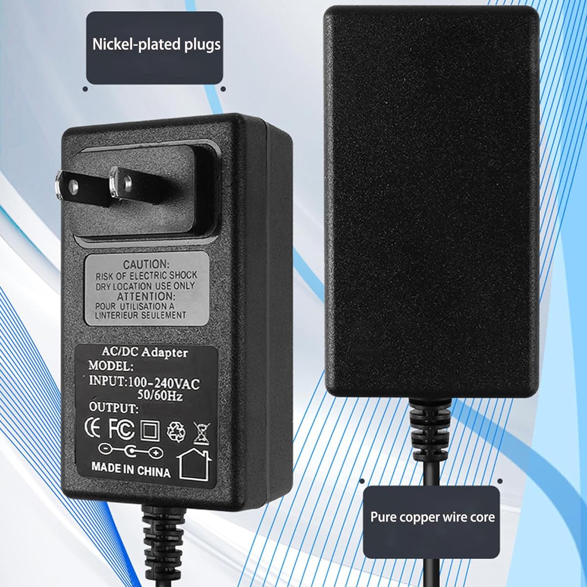 18V 2A 36W AC Adapter Power Supply with 8 Replaceable DC Plugs 18 Volt 2 Amp Regulated Switching Power Supply for 300mA 400mA 500mA 600mA 700mA 800mA 900mA 1000mA 1500mA 2000mA Equipment