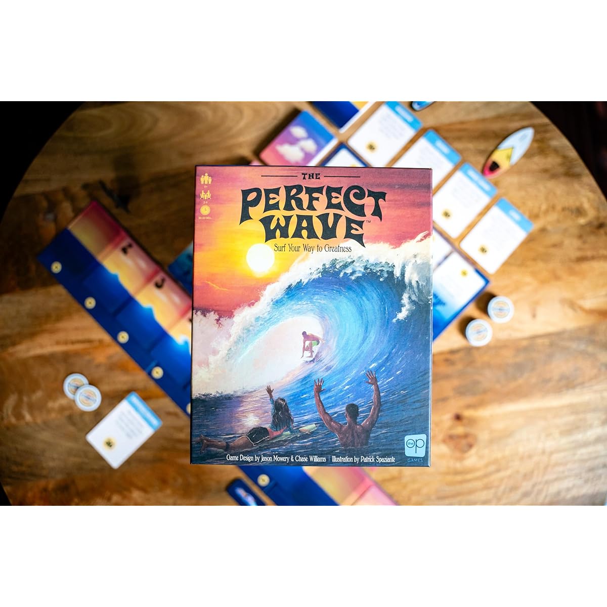 The Perfect Wave | Surfing-Themed Light Strategy Card Game | Custom Artwork | 2-4 Players / Ages 8+