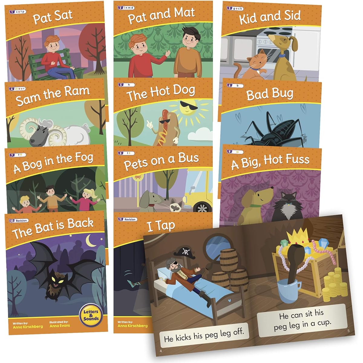 Junior Learning Letters & Sounds Phase 2 Set 2 Fiction Multicolor