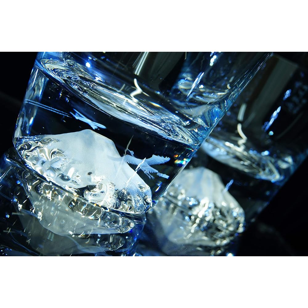 Mt.Fuji glass [3D internal engraving/Patent No. 6083006] Mt.Fuji rock glass Kappa stone Crane and airplane [Tajima Glass x CTI] Made in Japan Celebrations Gifts Anniversaries Entrance celebrations Employment celebrations