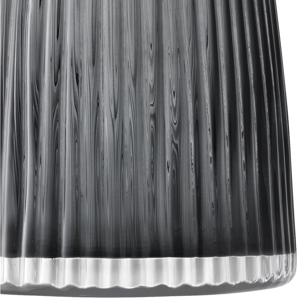 LSA Flower Vase (Vase) Gray Height 26cm PLEAT G1399-26-847