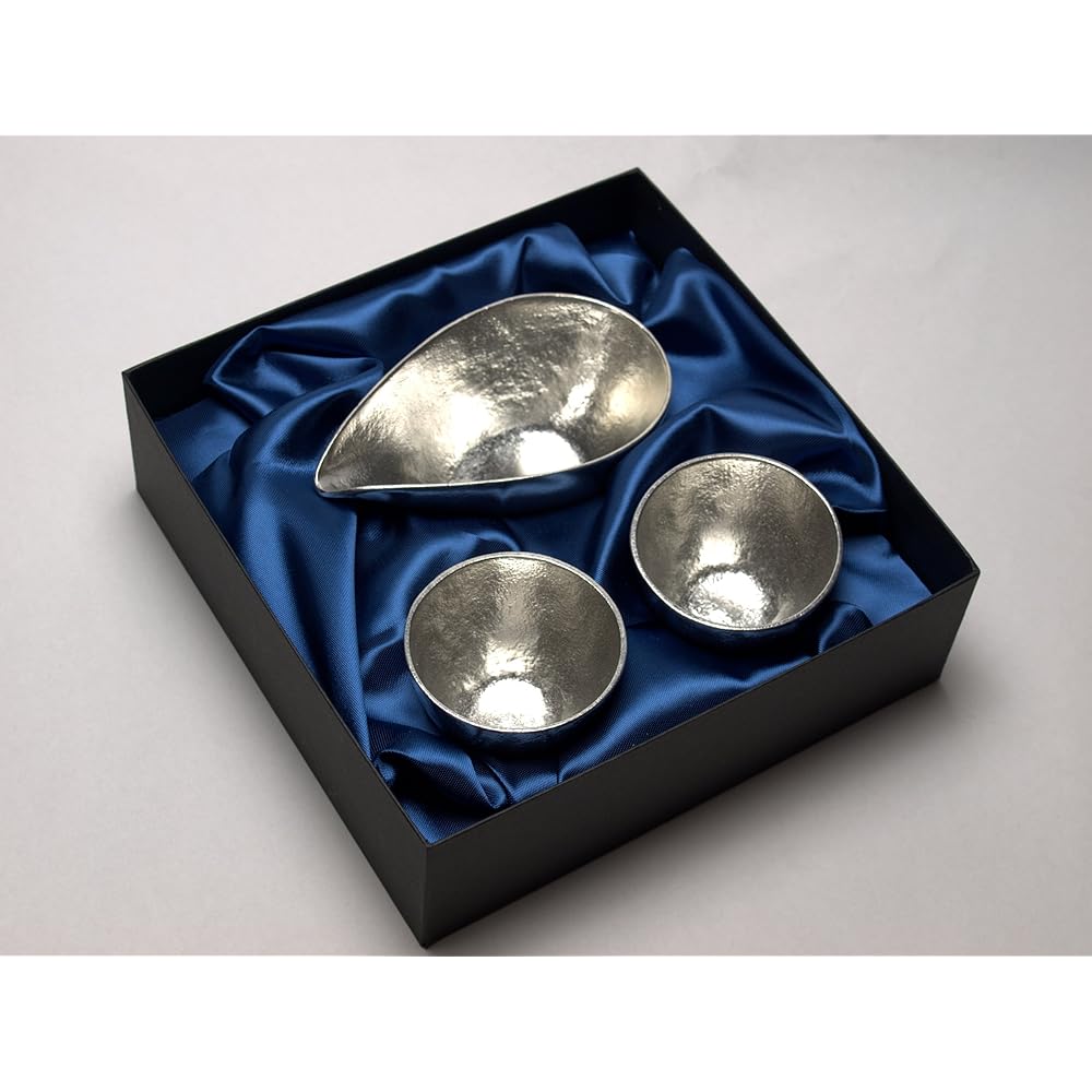 Nousaku Katakuchi Small Guinomi 2 Pieces Traditional Craft Set Luxury Cosmetic Box Packaging 3 Gifts