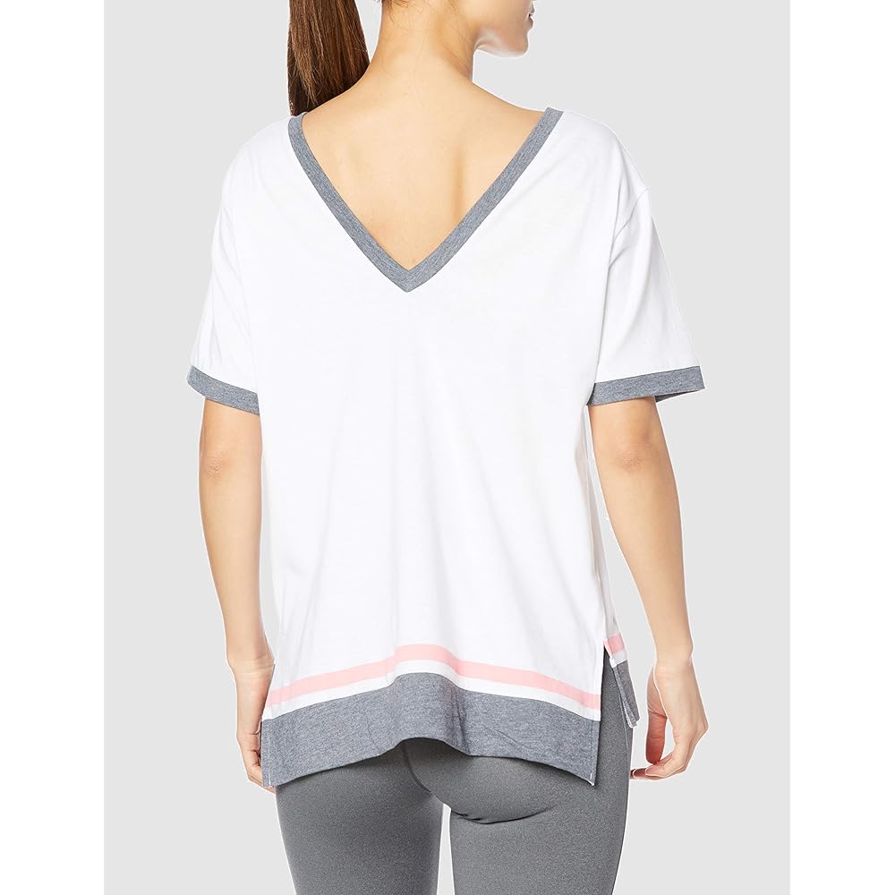 [ASICS] Training Wear Color Block Short Sleeve Shirt 2032B795 Women's