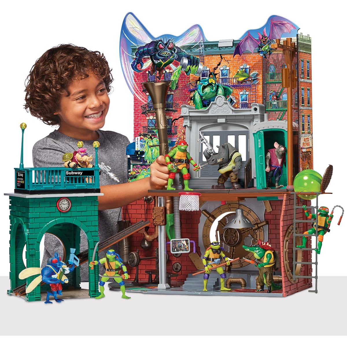 Playmates Toys Teenage Mutant Ninja Turtles: Mutant Mayhem Sewer Lair Playset