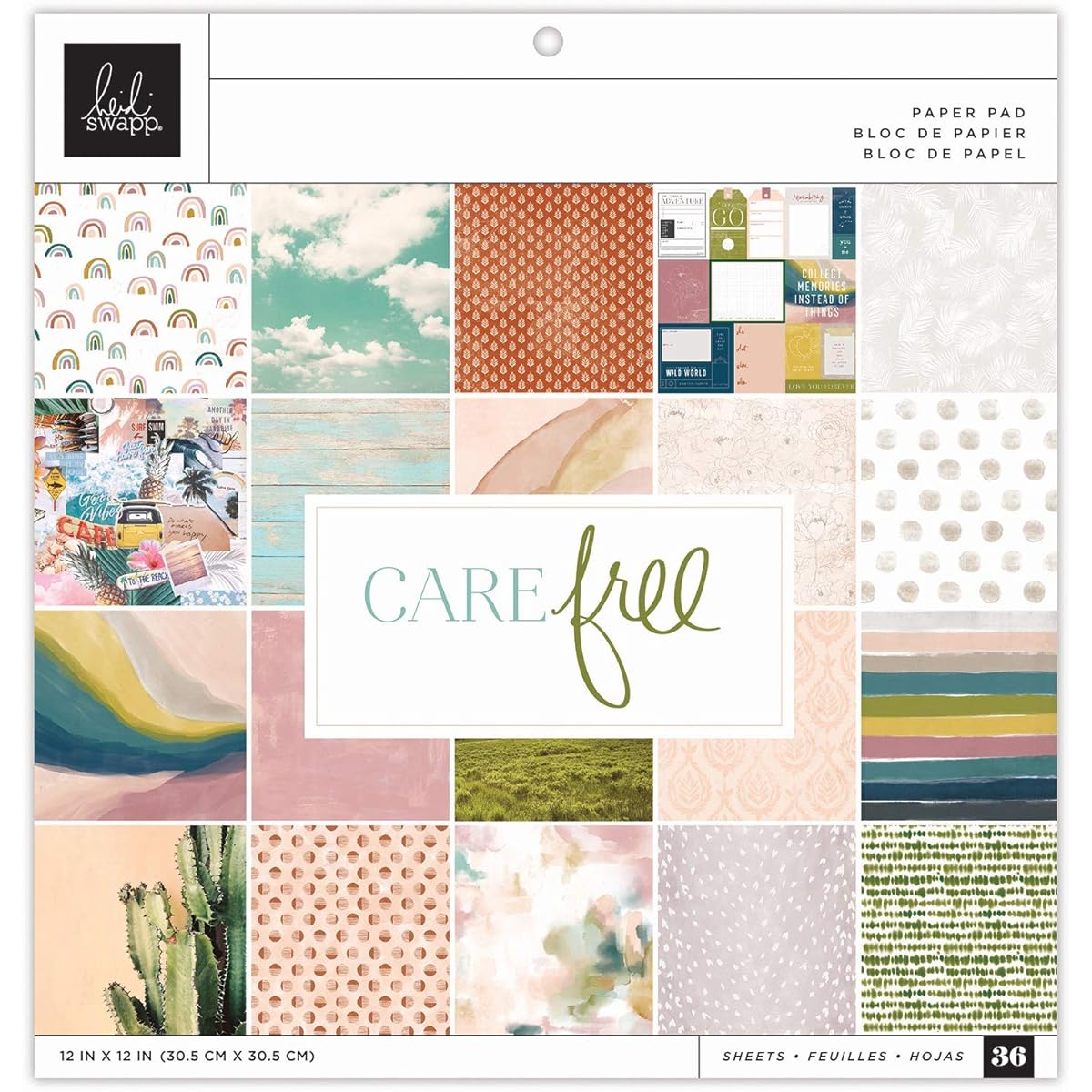 Heidi Swapp Care Free Paper 12X12 Pad