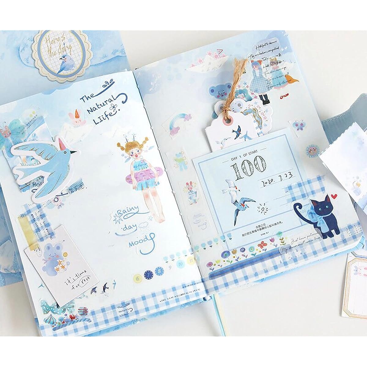 notebook kit for girls journaling set for girls ages 10-12 journaling kit journaling kit for girls ages 10-12 cute journaling kit seabird chasing waves