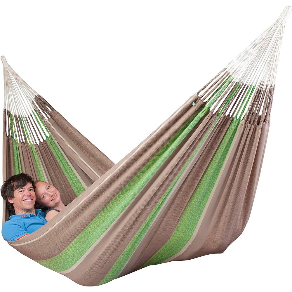 LA SIESTA Classic Hammock King Size FLORA [for 1-3 people] Organic Cotton Chocolate FLH18-6
