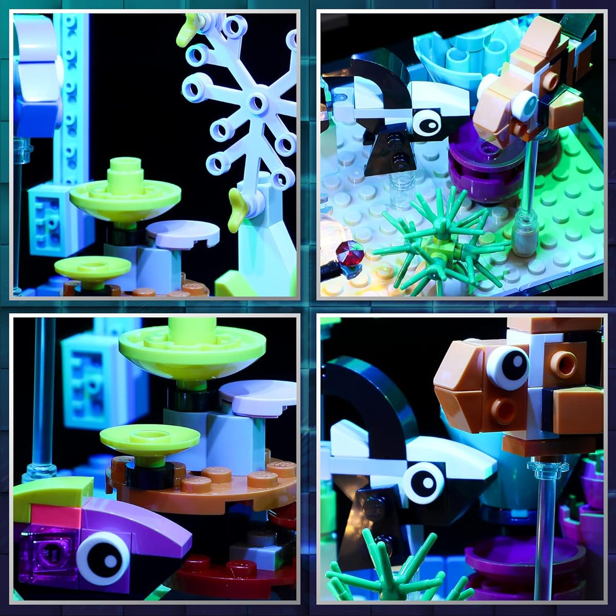 Vaodest LED Light Lego 31122 Aquarium Creator 3-in-1 Model Design and Configuration Compatible with 31122 Model (LED Light Only, Not Building Blocks Kit)