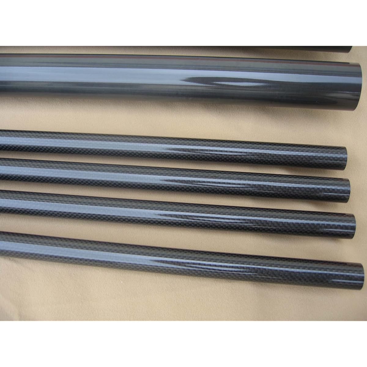3K Carbon Pipe Hollow Tube Carbon Fiber Tube x 1000mm 30mm 32mm 33 34mm 35mm 36mm 38mm 40mm Glossy Surface/Matte Surface (1pc 35*25*1000mm Glossy Surface)