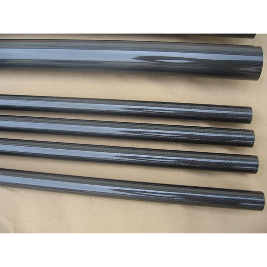 3K Carbon Pipe Hollow Tube Carbon Fiber Tube x 1000mm 30mm 32mm 33 34mm 35mm 36mm 38mm 40mm Glossy Surface/Matte Surface (1pc 35*25*1000mm Glossy Surface)