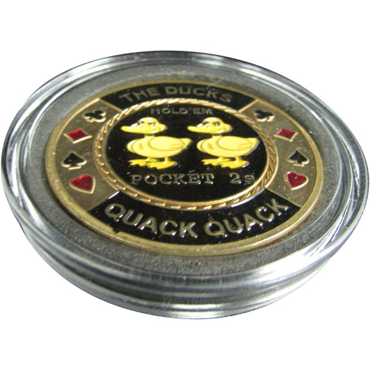 MRC Poker Hand Painted Poker Card Guard Cover Protector – Pocket 2s
