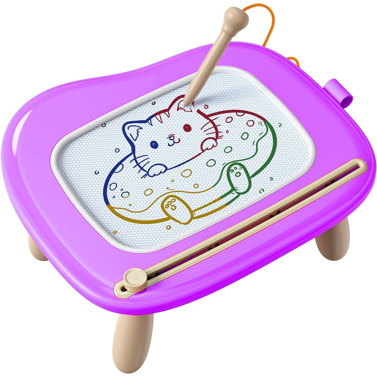 TEKFUN Magnetic Drawing Board Reusable Sketch Pad No Mess Doodle Pad Toddler Entertainment Learning Toy Birthday Christmas Gift for 1 2 3 Years Baby Boys Girls