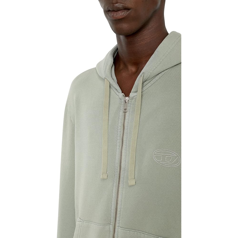 [Diesel] Men's Zip Up Parka Logo Print A080080LEAC