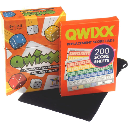 Qwixx Game & Replacement Score Pad Set