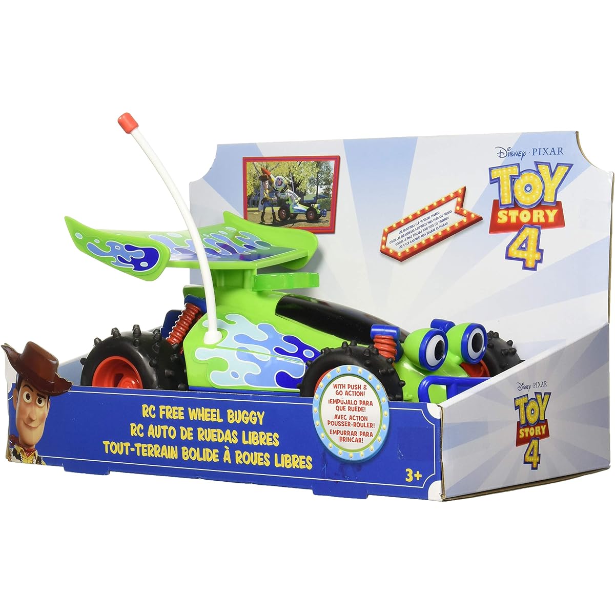 Disney Pixar "Toy Story 4" Free Wheel Buggy Car RC / Disney PIXAR 2019 TOY STORY 4 FREE WHEEL BUGGY R/C [Parallel import goods] Latest movie doll goods figure