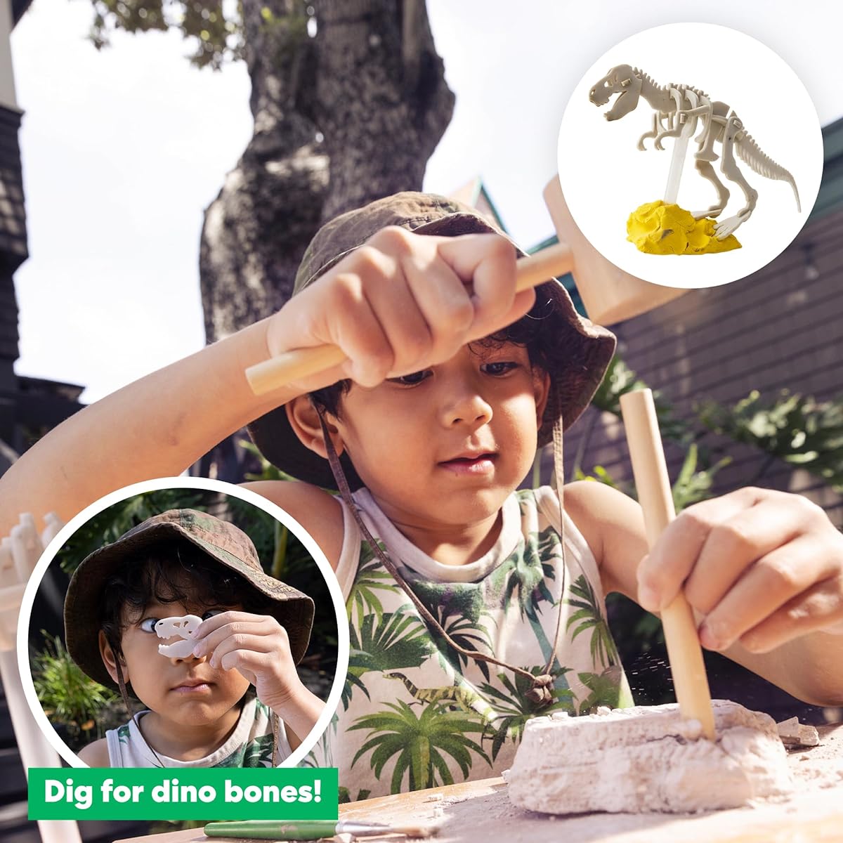 KiwiCo - Paleontologist Starter Kit Dinosaur Fossil Digging Kit & Dinosaur Toys for Kids Ages 6+