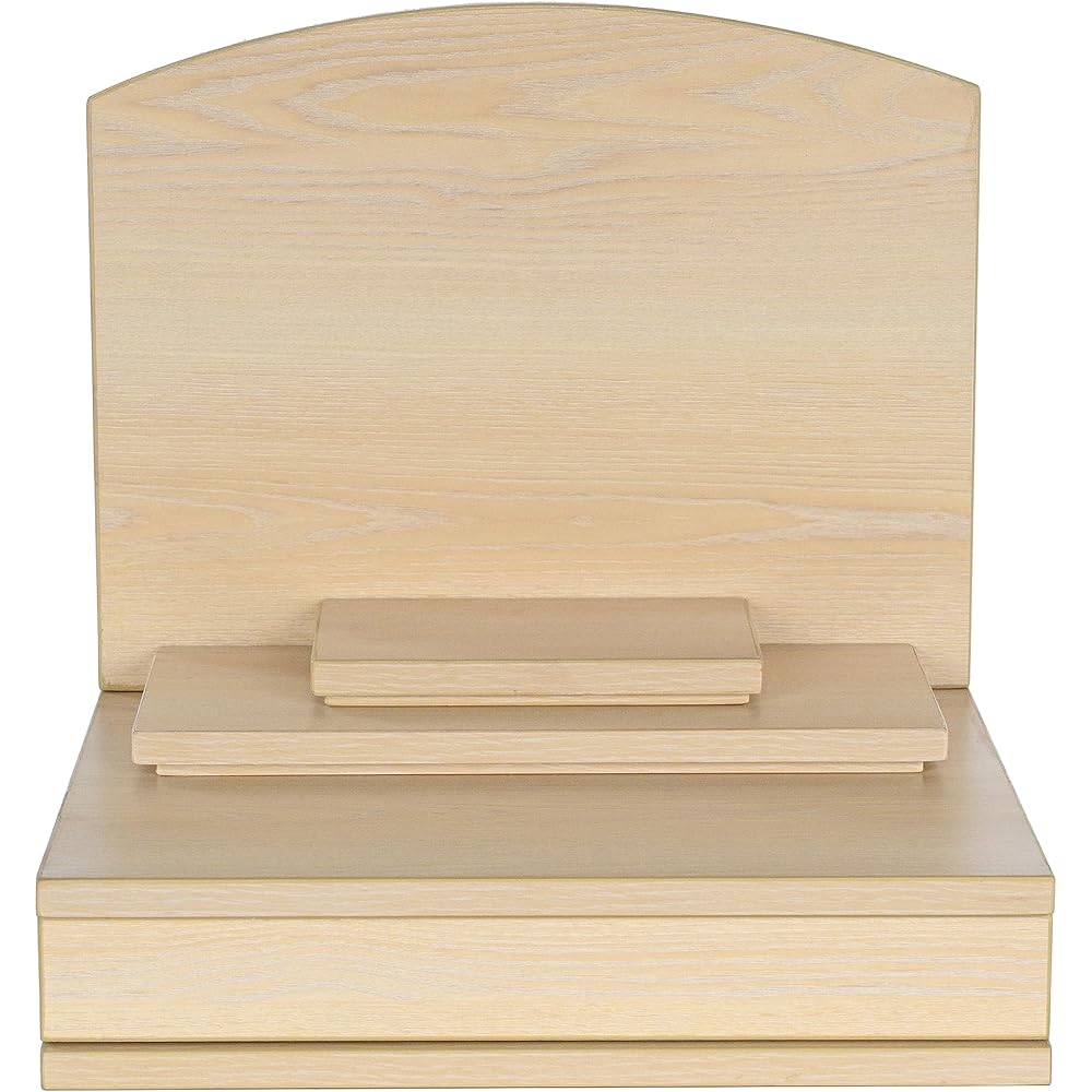 Oda Kobo Buddhist Altar, Modern Buddhist Altar, Mini Buddhist Altar, Open Type, Memorial Service on Hand, Comes with Storage (Mini, Walnut Color)