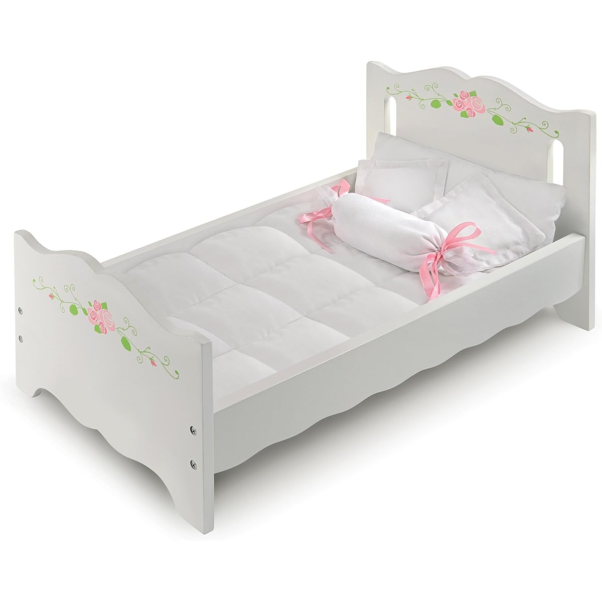 Doll Bed with Bedding - Fits American Girl Dolls
