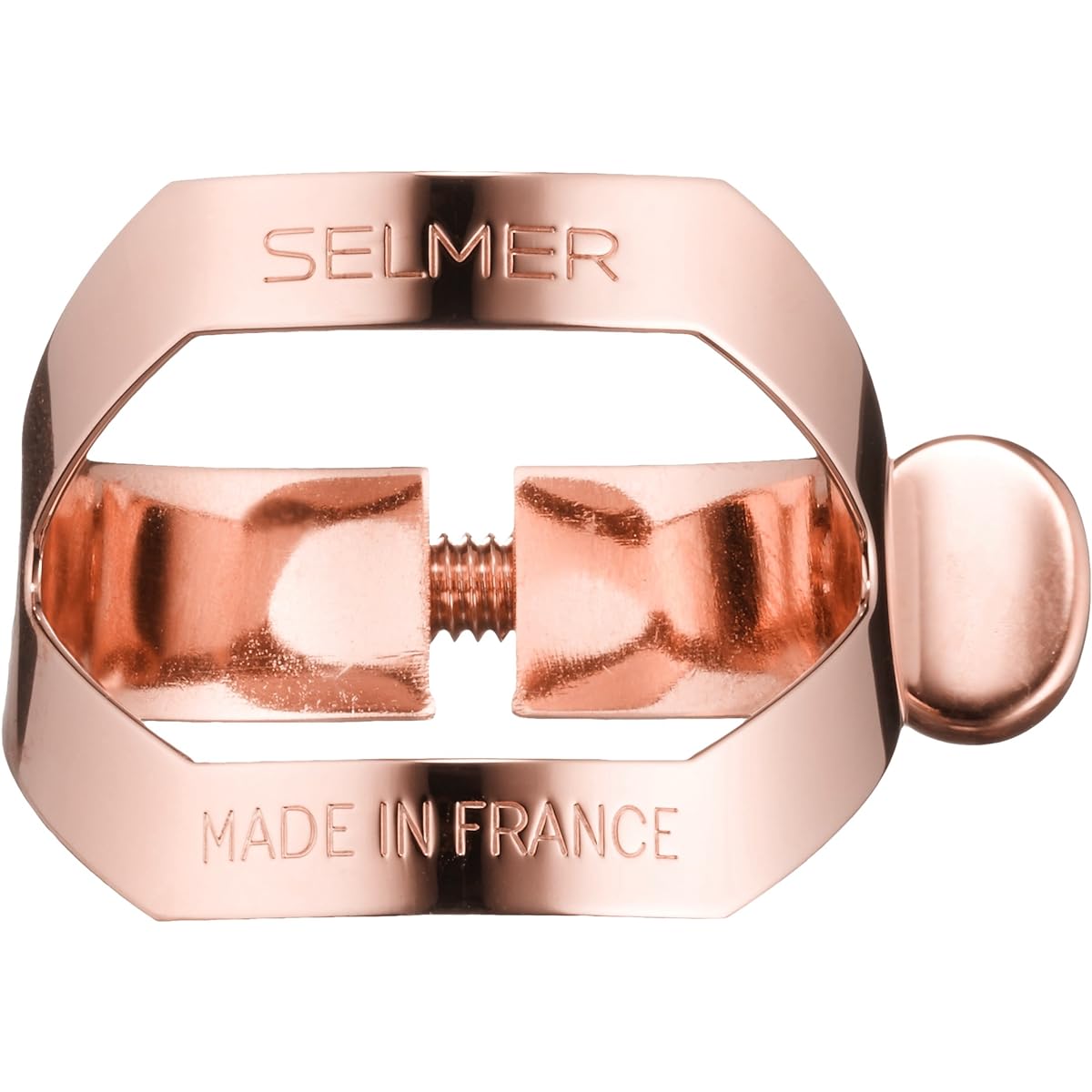 Selmer alto saxophone ligature pink gold finish