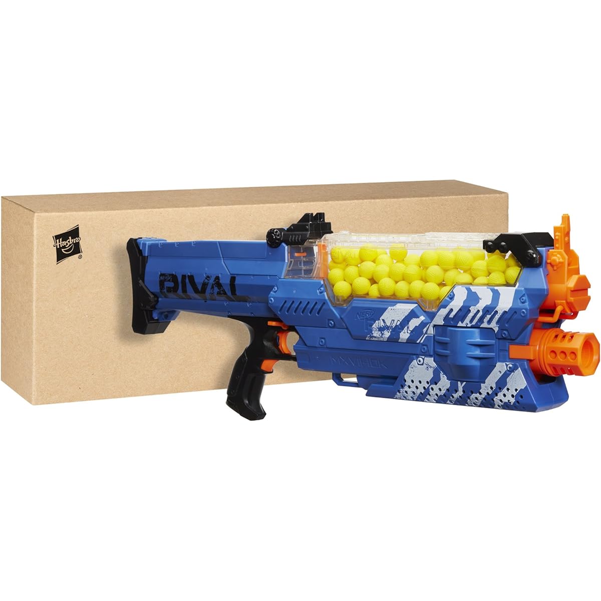 NERF Rival Nemesis MXVII-10K Blaster Blue Airsoft Gun Toy