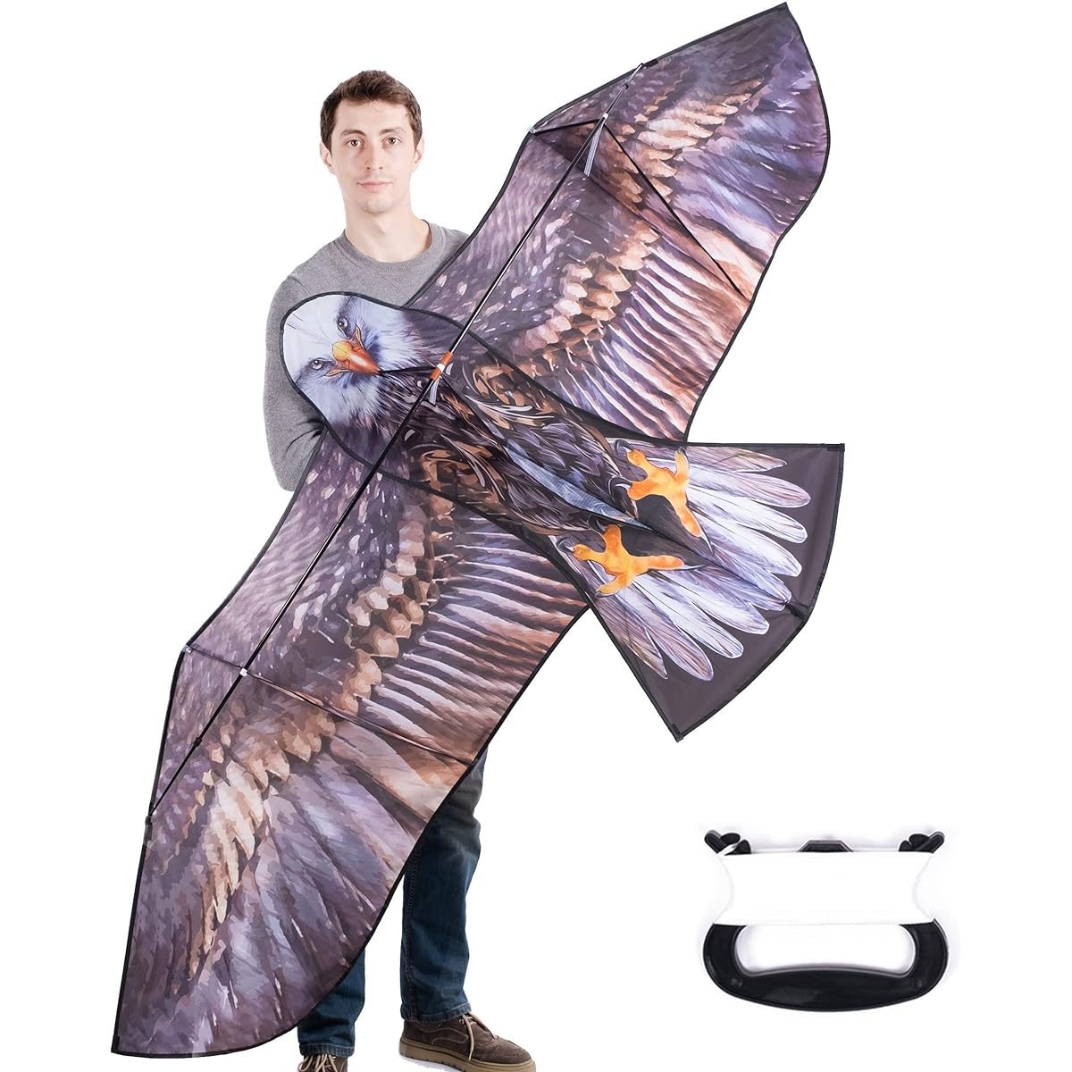 JEKOSEN Extra Large Eagle Kite for Kids and Adults 95 Inch Easy Flying Kite for Family Beach Trips Park Outdoor Activities