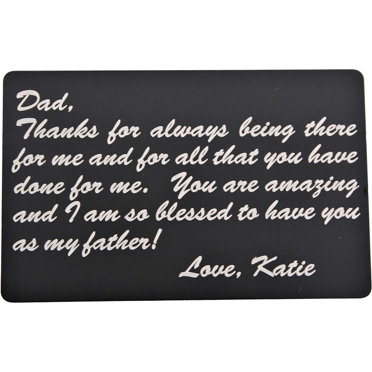 Personalized Engraved Metal Wallet Cards, Anniversary Gifts for Men, Christmas Gifts for Husband, Aluminum Wallet Inserts.