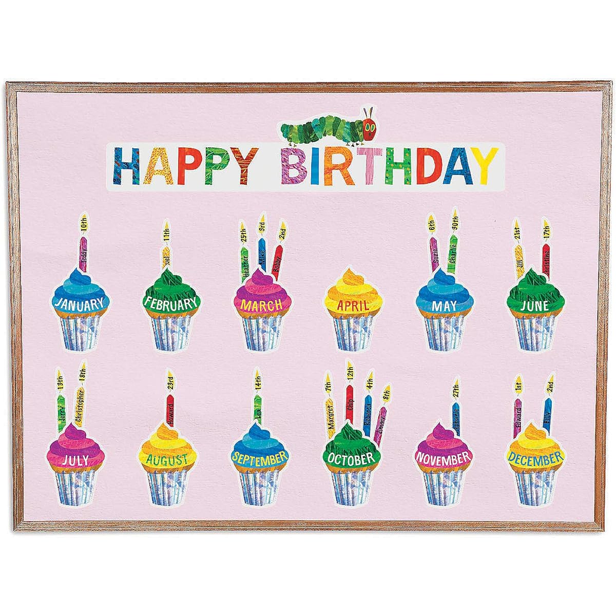 Fun Express Eric Carle Birthday Mini BB Set Educational Classroom Decorations Classroom Decor 59 Piece