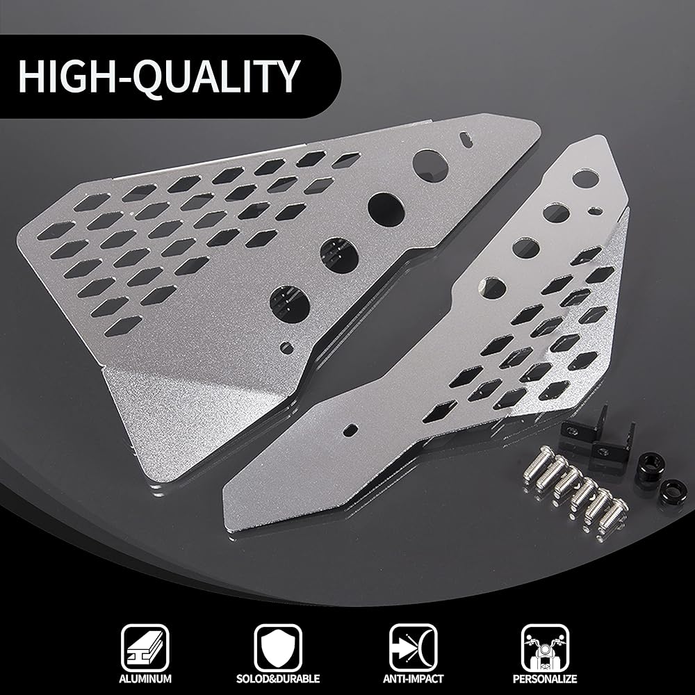 XX Ecommerce Motorcycle Motorcycle Accessories Aluminum Side Mid Frame Cover Panel Protector Guard Fairing Applicable Vehicles Ducati Scrambler Sixty/Desert Sled/Full Throttle/Urban Enduro (Black)