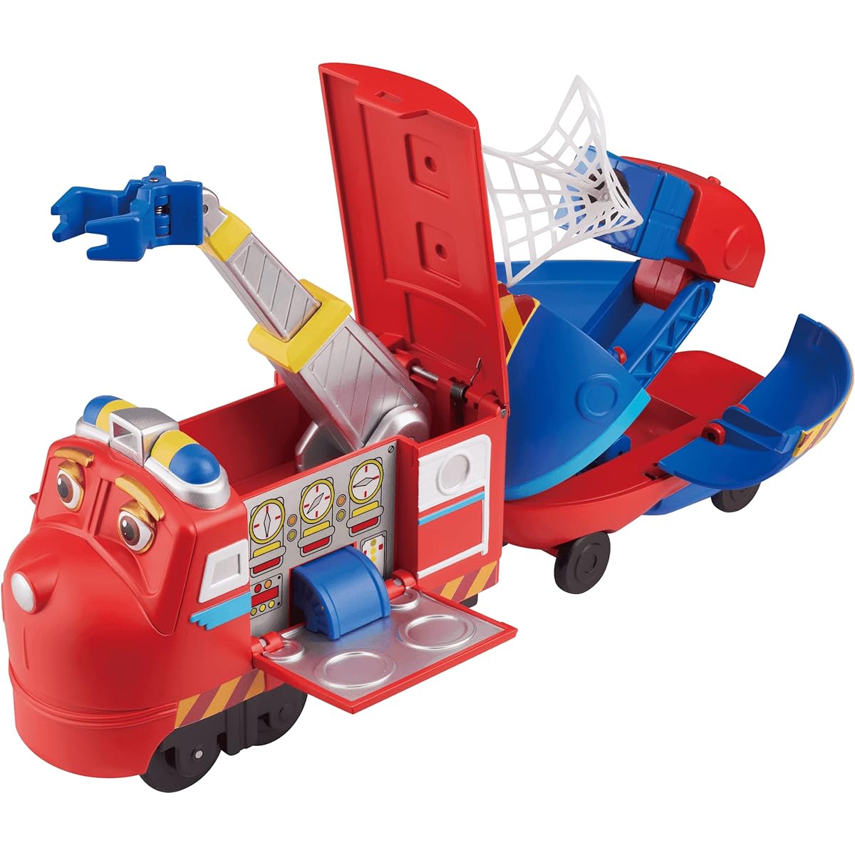 Chuggington - Pop and Transform Deluxe Chuggers - Rescue Wilson - 5" Scale - Free Rolling Wheels - Transforming Train - Preschool Gifts for 3, 4 and 5 Year Old Boys and Girls
