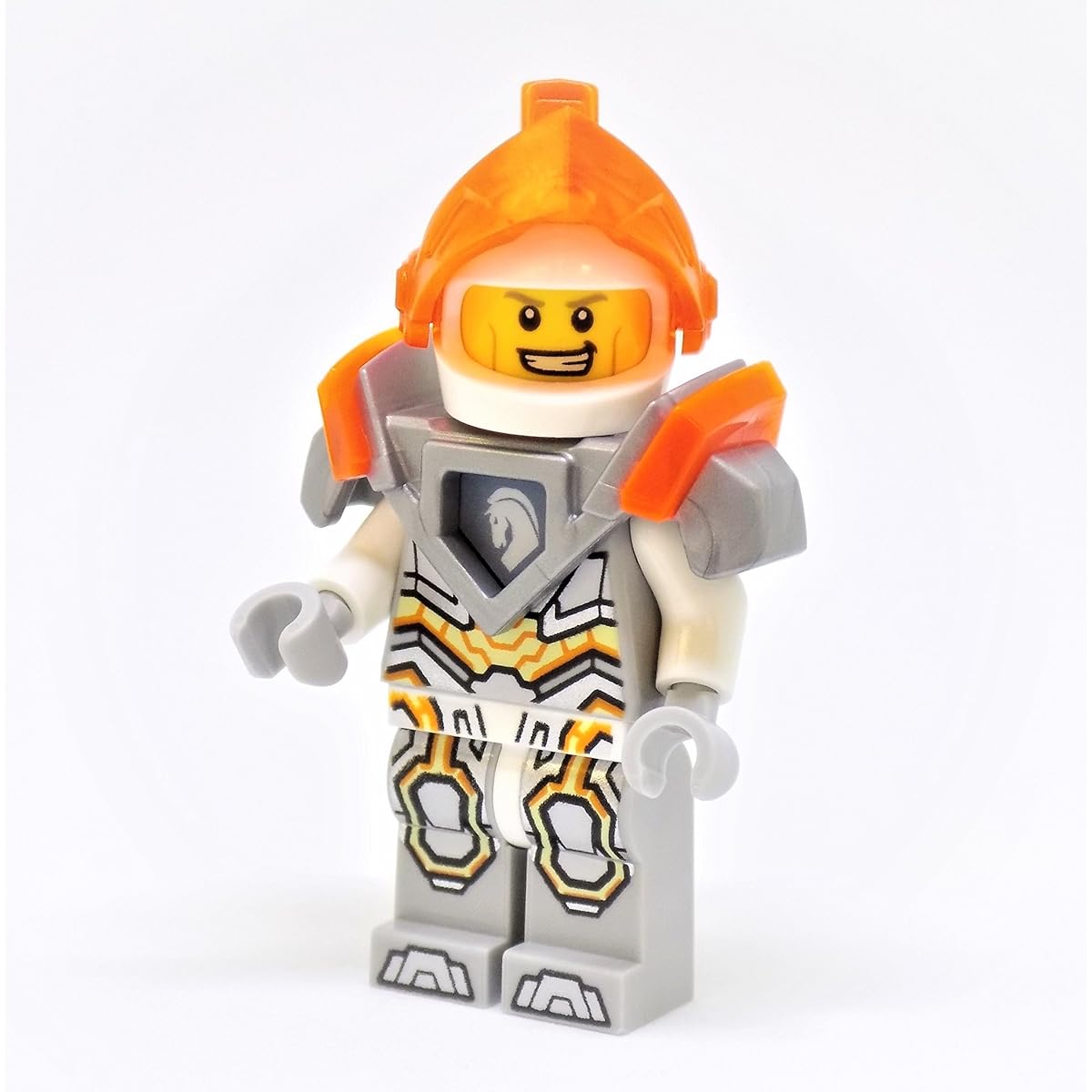 LEGO Nexo Knights Lance with transparent neon-orange visor minifigure