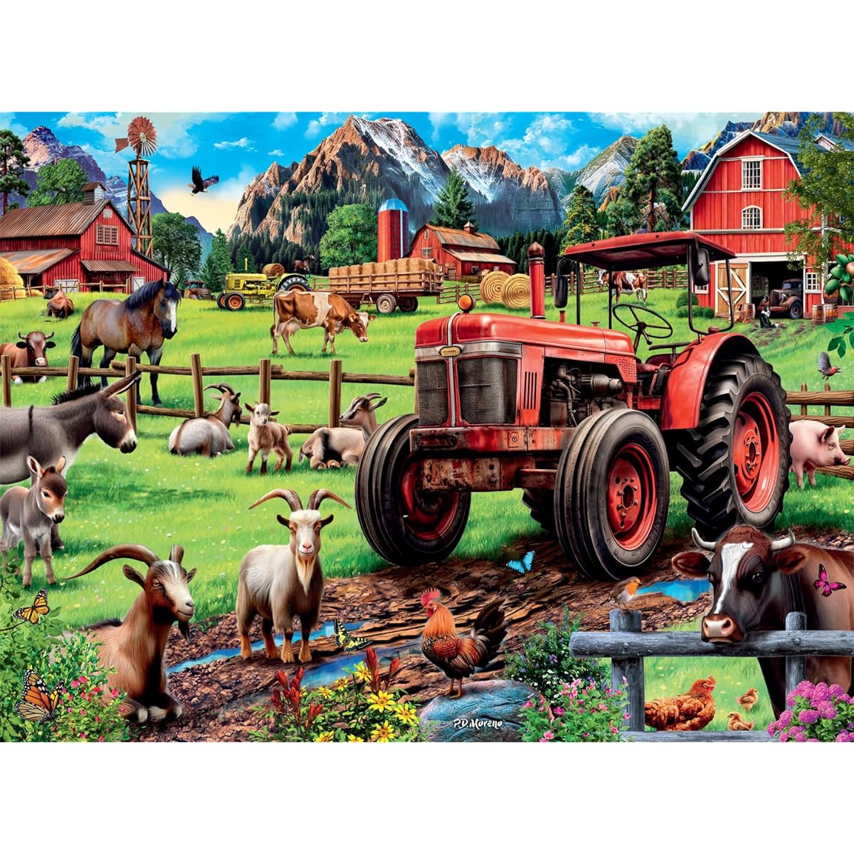Buffalo Games - Country Life - Housework Time - 1000 Piece Jigsaw Puzzle for Adults - Challenging Puzzle Perfect for Game Night - Finished Size 26.75 x 19.75