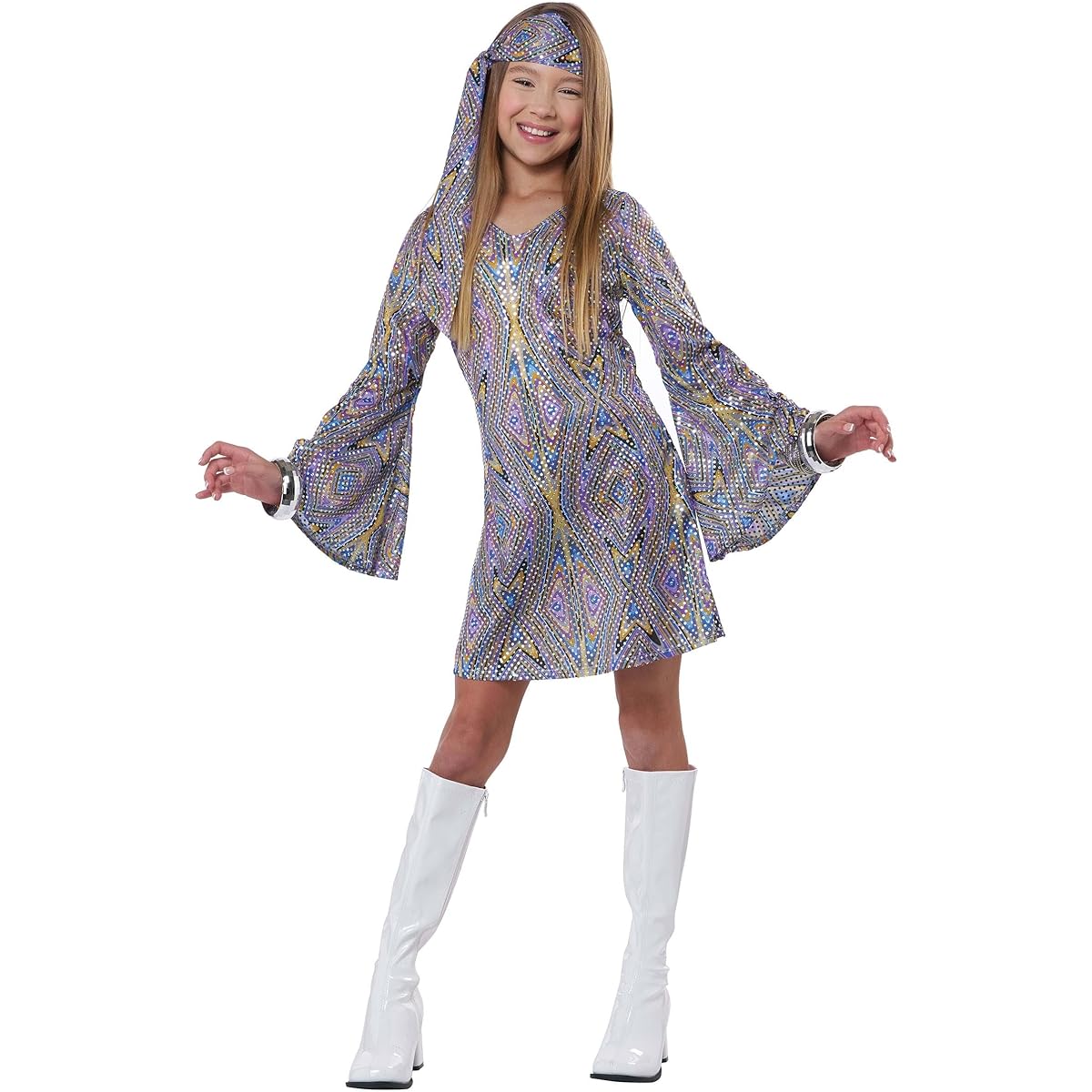 California Costumes Disco Darling Costume, One Color, 12-14 by California Costumes