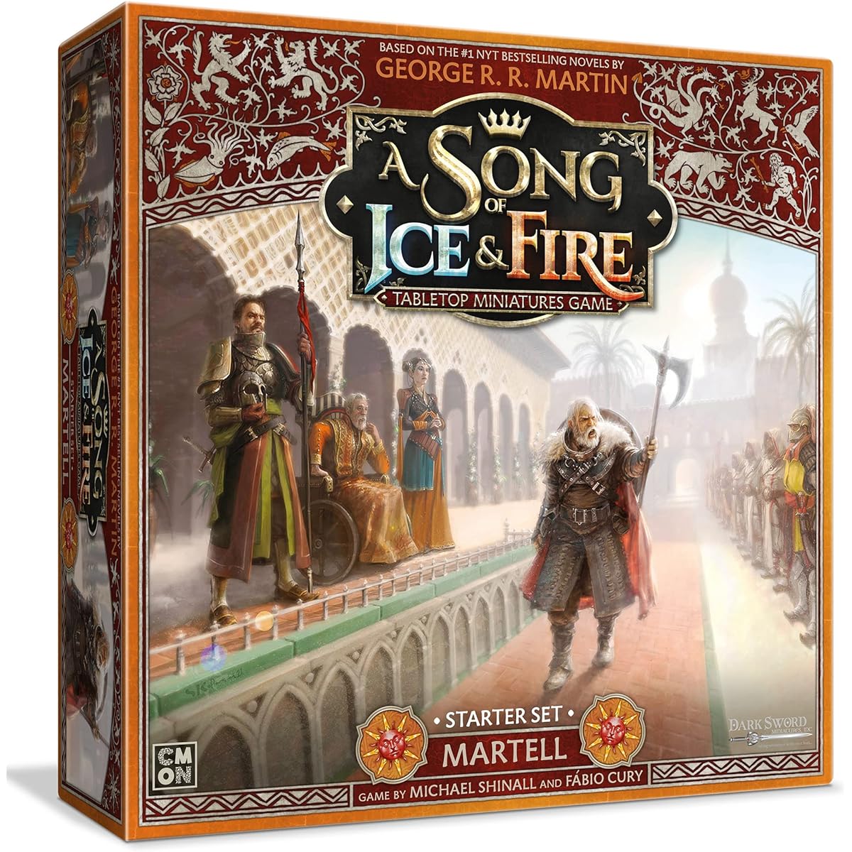 Song of Ice and Fire Tabletop Miniature Game House Martell Starter Set by CMON | Strategy Game for Teens and Adults | Ages 14+ | 2+ Players | Average Play Time 45-60 minutes Song of Ice and Fire Martell Starter Set (English version)