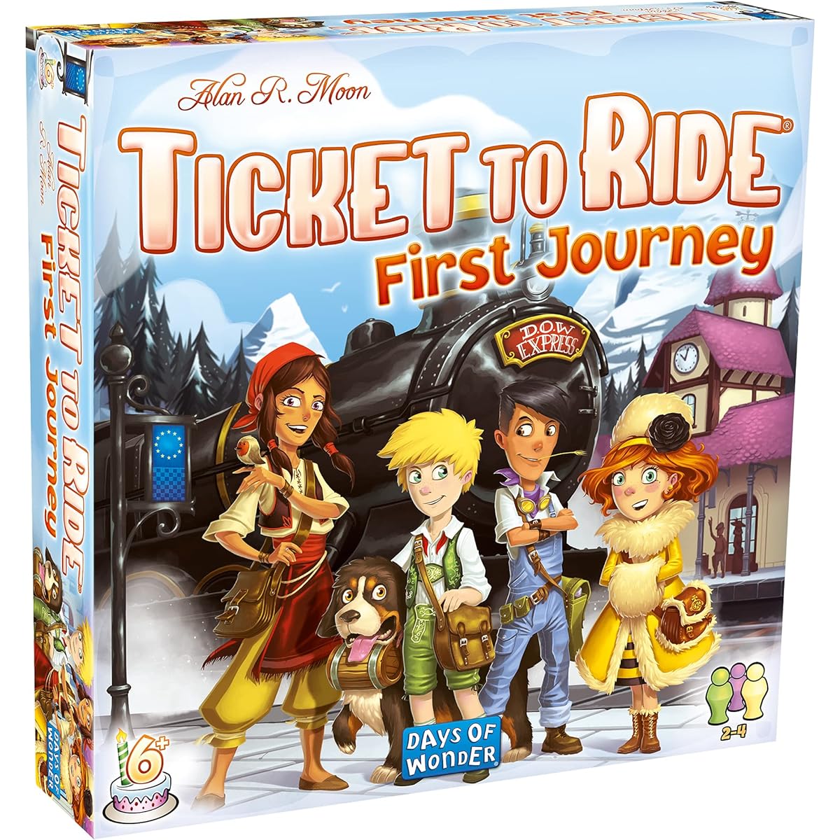 Days of Wonder | Ticket to Ride First Journey Europe Board Game | Ages 6+ | For 2 to 4 players | Average Playtime 15-30 Minutes