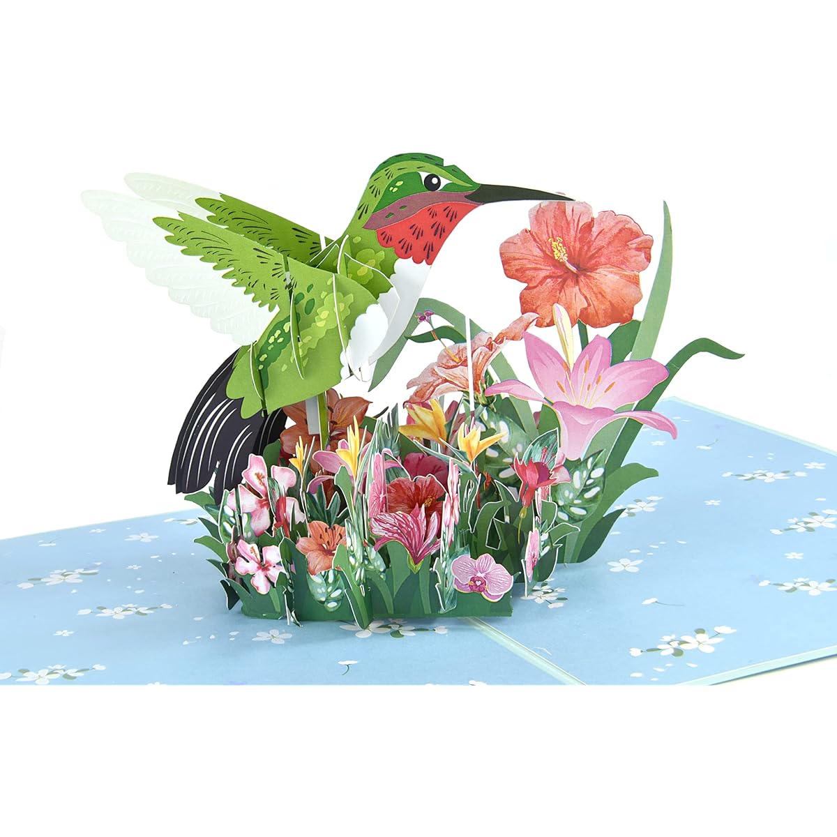 Hummingbird Pop Up Card Birthday Card Mother's Day Card Summer Card Thoughts Bird Lover