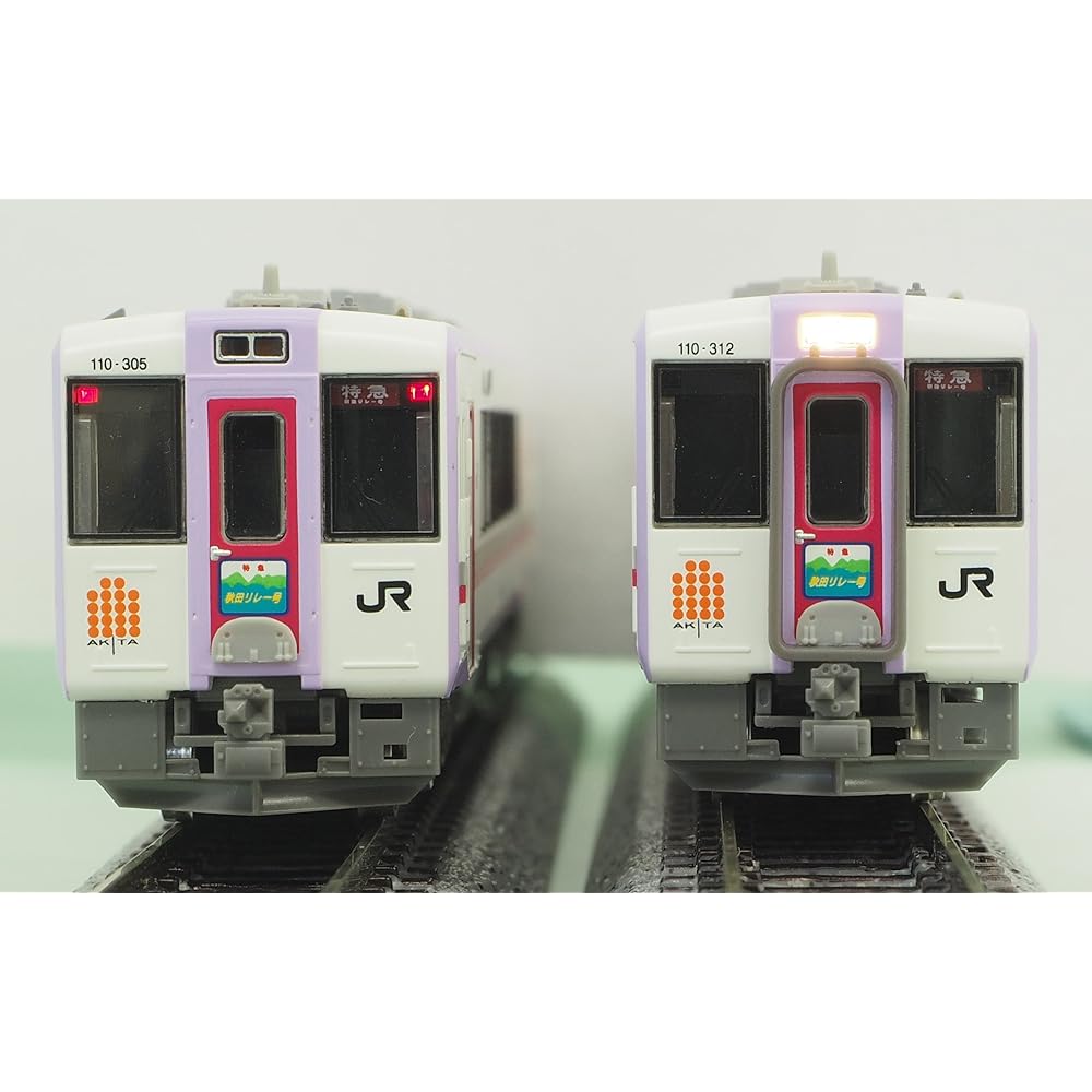 Greenmax N Gauge JR Kiha 110 Type 300th Akita Relay 4-Car Set A with Power 50585 Railway Model Train
