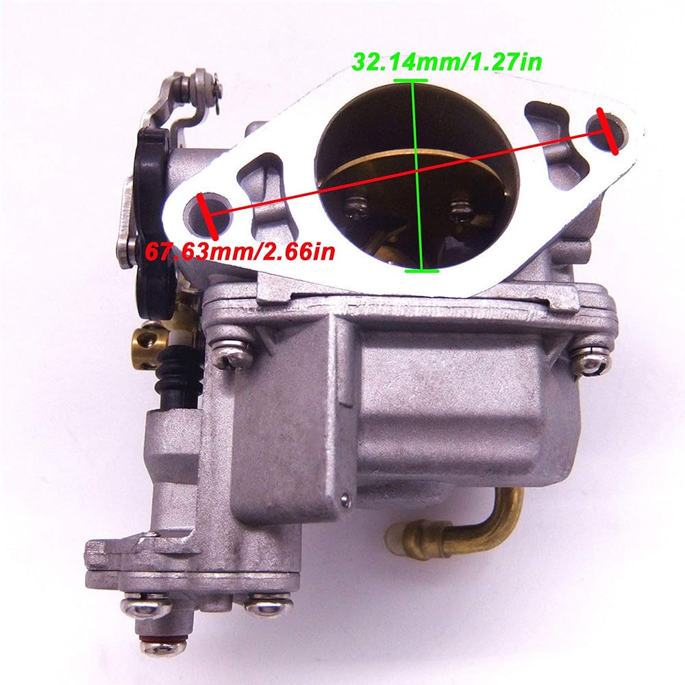 Boat Motor 3303-895110T01 3303-895110T11 3303-8M0104462 1300-8M0167272 Curved Carburetor for Mercury Mercruiser 8HP 9.9HP 4 Stroke Outboard Engine