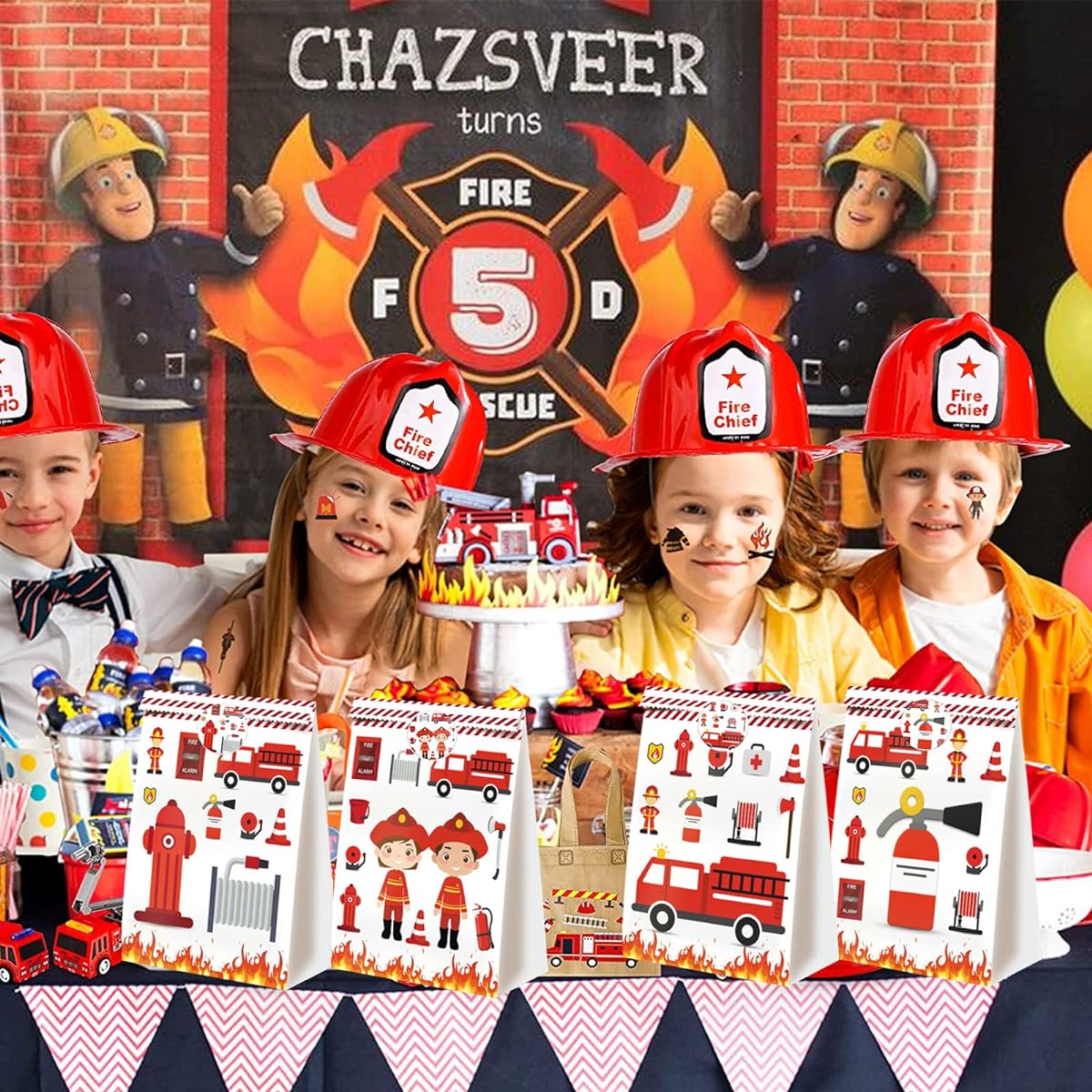 Fire Engine Goods Bag Fire Engine Birthday Party Supplies Fire Engine Birthday Party Supplies Fire Engine Birthday Decorations Fire Engine Birthday Party Supplies