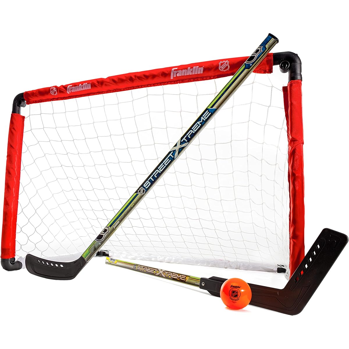 Franklin Sports NHL Goal & 2 Stick Set