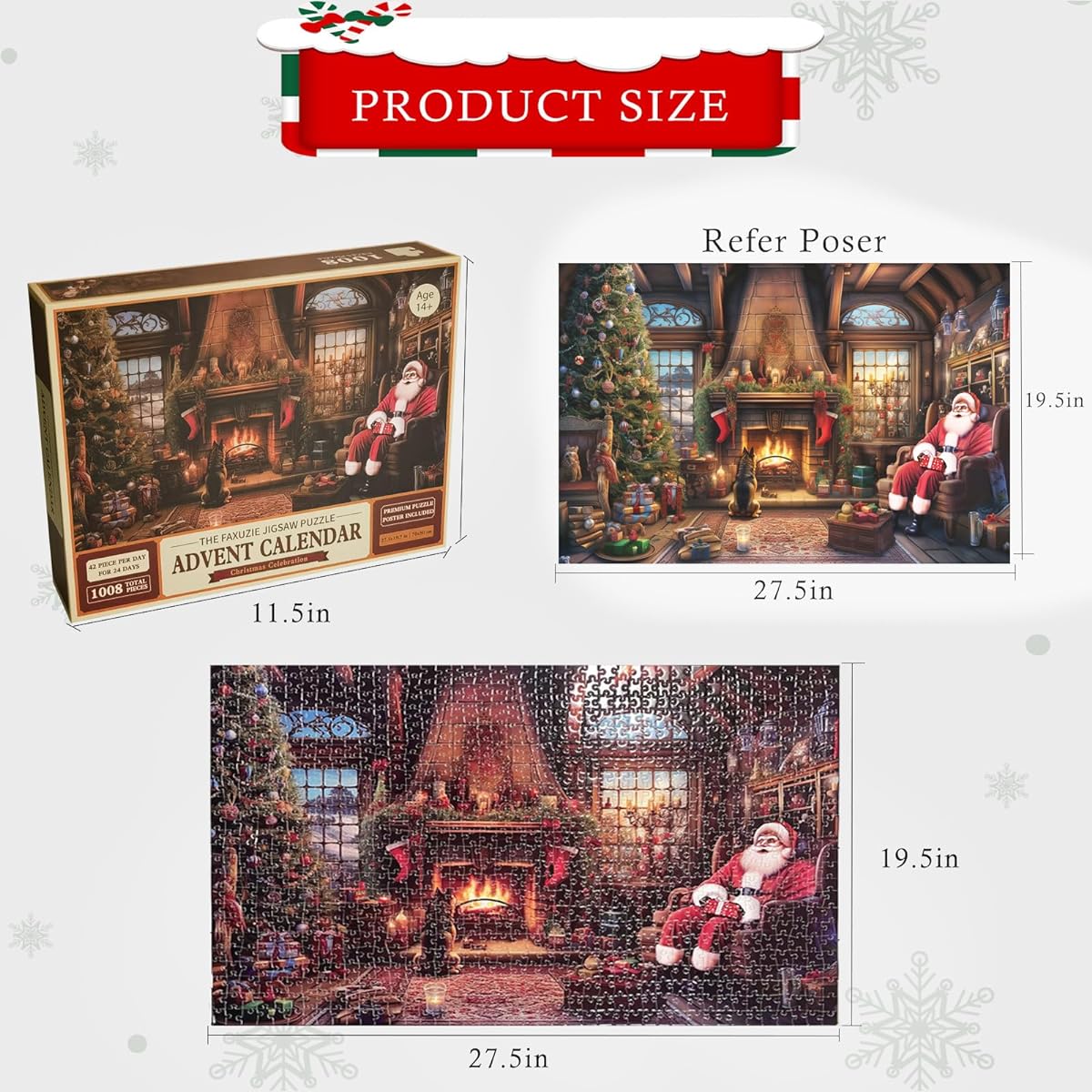 Christmas advent calendar Jigsaw puzzle Advent calendar Christmas countdown calendar