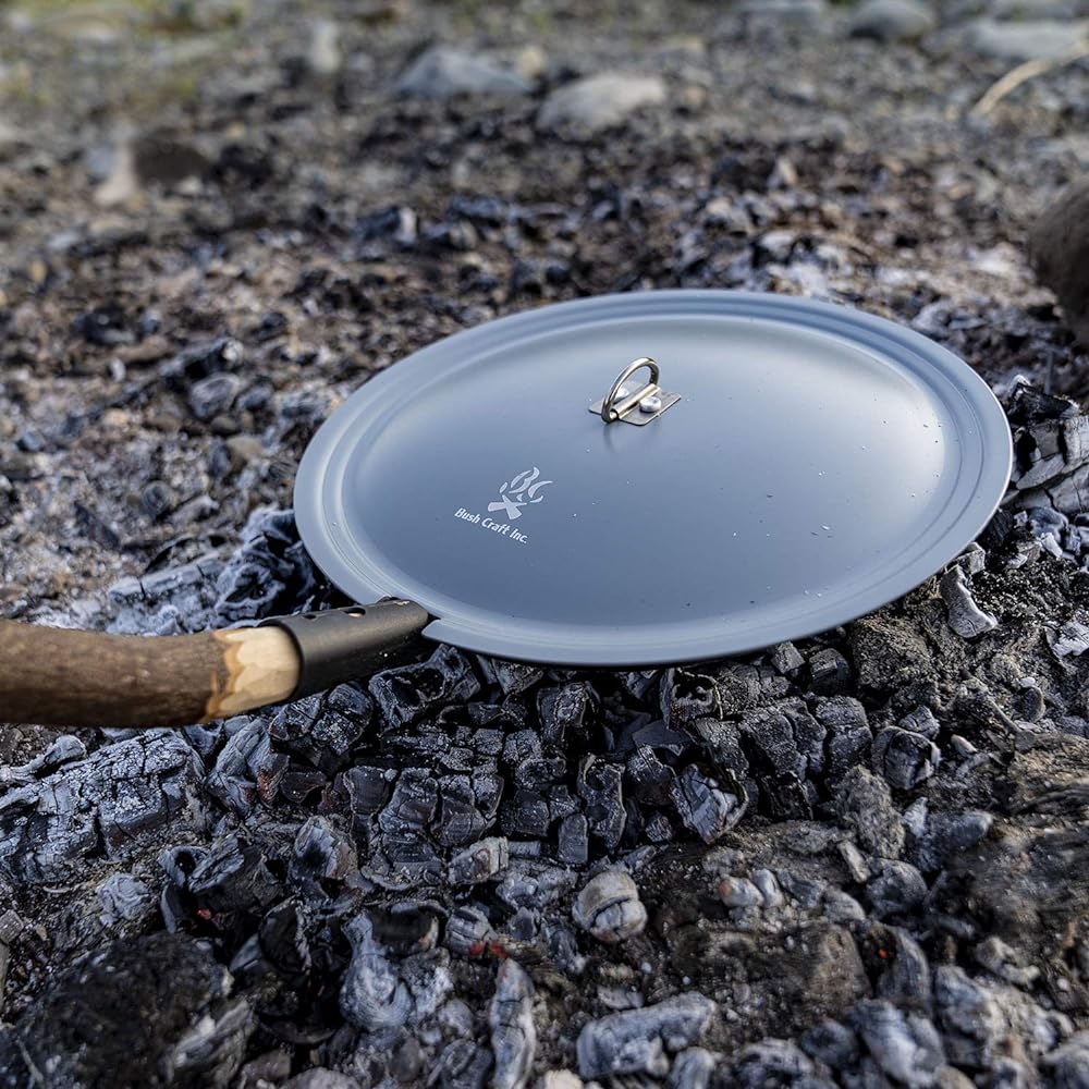 Bush Craft Bushcraft Bonfire frying pan lid