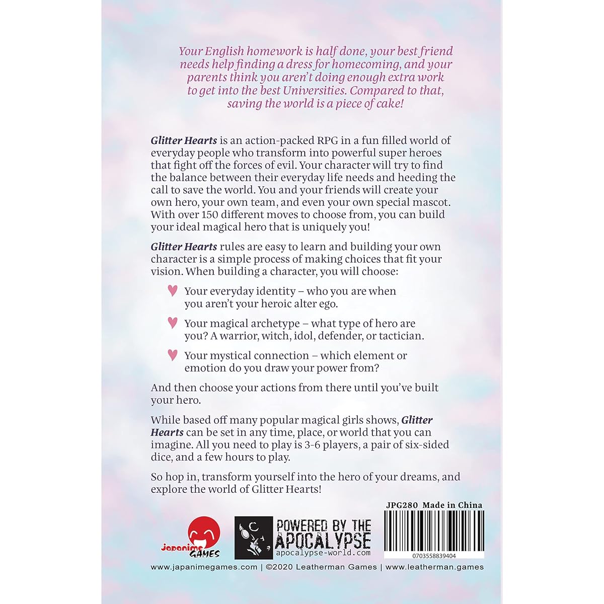 Glitter Hearts RPG Book