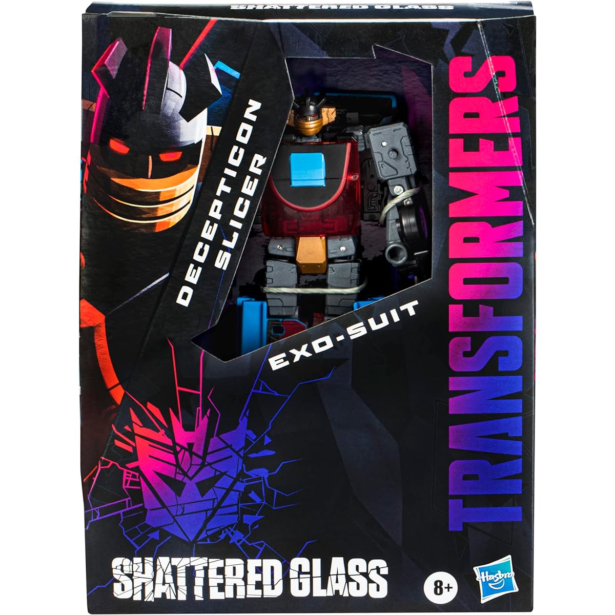 Transformers Generations Shattered Glass Collection Decepticon Slicer Exo-Suit Exclusive