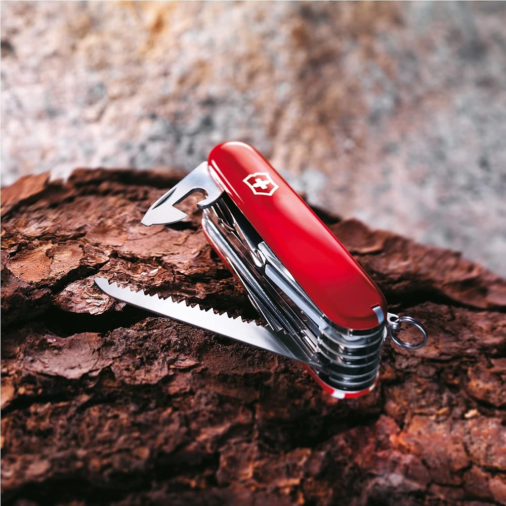 VICTORINOX Swiss Champ All 6 Colors Multifunctional Knife Disaster Prevention Goods Outdoor Camping Pliers Scissors with Loupe Swiss Made Multi-Tool with 33 Functions Compact Disaster Prevention Goods Jutoku Knife [Domestic Genuine Product]