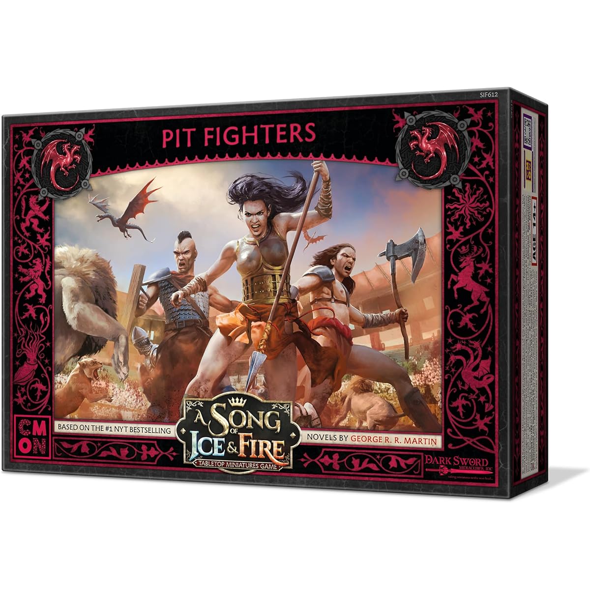 A Song of Ice and Fire Tabletop Miniatures Game Pit Fighter Unit Box - Add Fearless Warriors to Your Battles! Strategy Game for Adults Ages 14+ 2+ Players 45-60 Minute Play Time by CMON