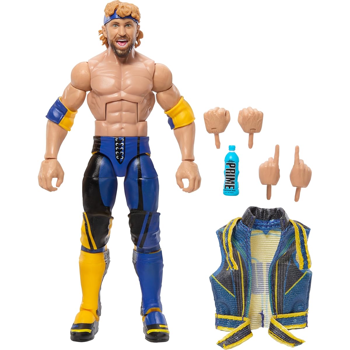 WWE Top Picks Elite Action Figure & Accessory Set Logan Paul 6" Collectible Hands Ring Gear 25 Points of Articulation
