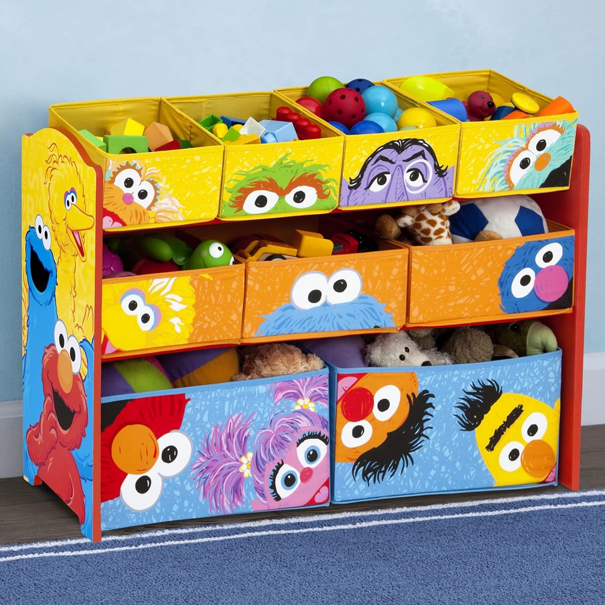 Delta Kids Deluxe Multi-Bin Organizer, Sesame Street [Parallel Import]