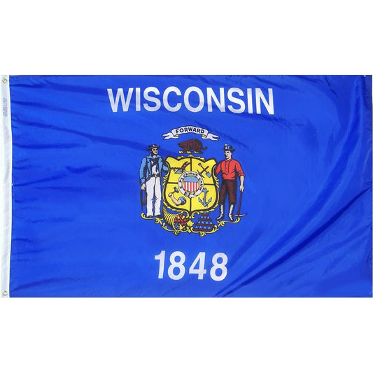 Annin Flagmakers 145960 3 ft. x 5 ft. Nyl-Glo Wisconsin Flag