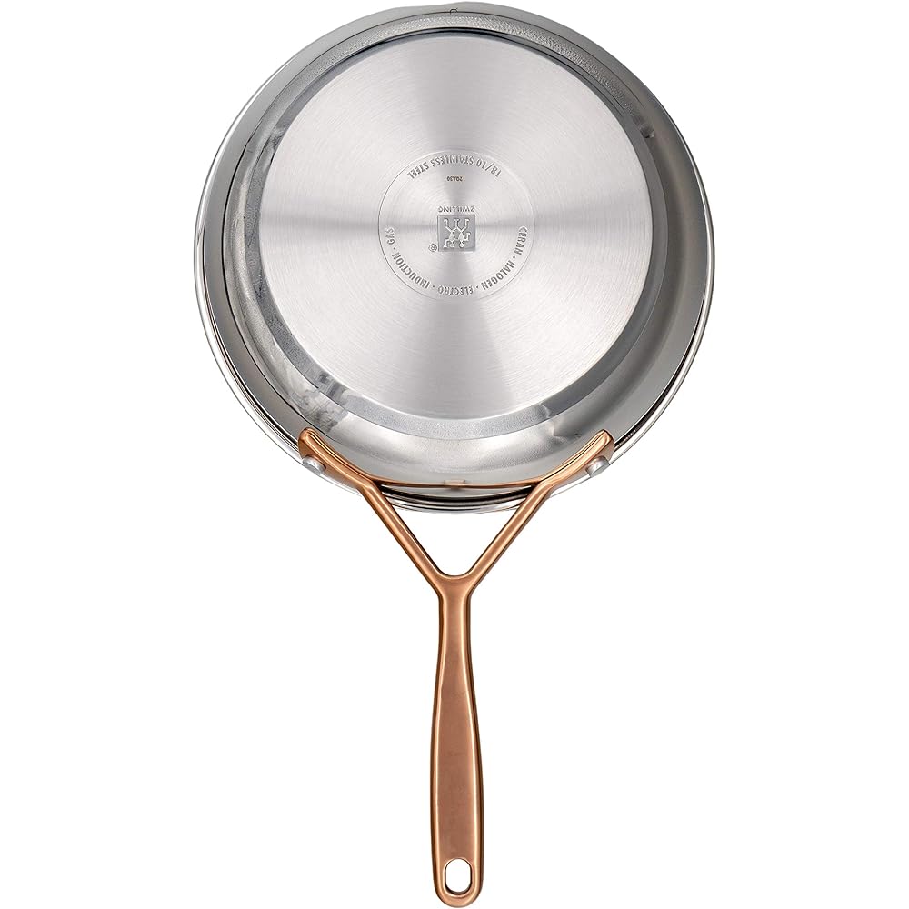 Zwilling J.A. Henckels Japan "Bella Sera Rose Gold Frying Pan 20cm" Stainless Steel 3 Layer Bottom Structure IH Compatible Dishwasher Safe 10 Year Warranty [Japanese Official Product] 71168-200